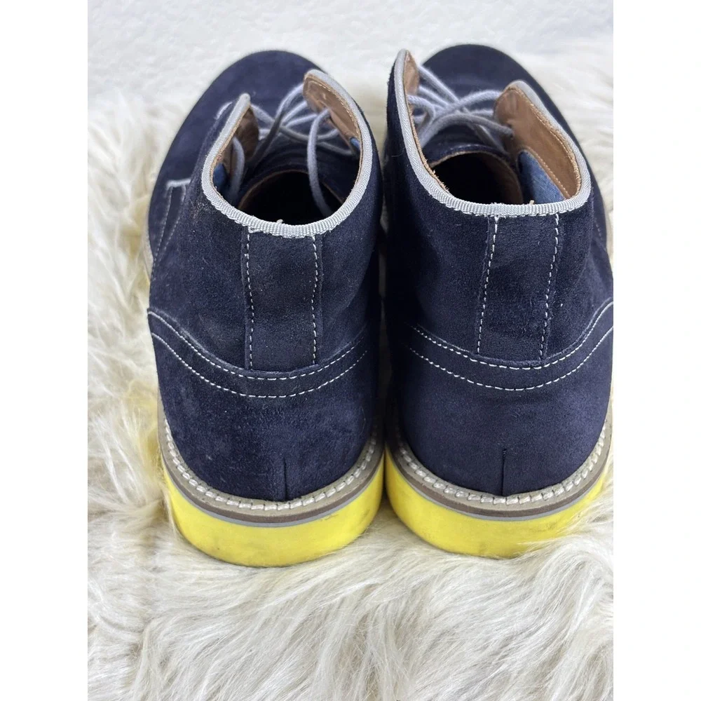 Aldo Blue Suede Chukka Boots 8 Lace Up High‎ Top Rugged Casual Streetwear